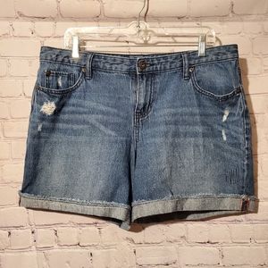 APT 9 CUFFED JEAN SHORTS